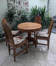 Tisch + 4 Stühle Massivholz