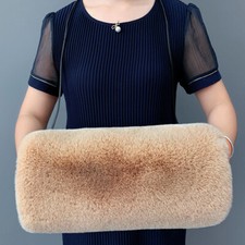 Damen Plüsch Kunst Fox Pelz