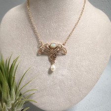 Jugendstil Kette Opal