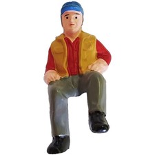 Lokführer sitzend Modellbau