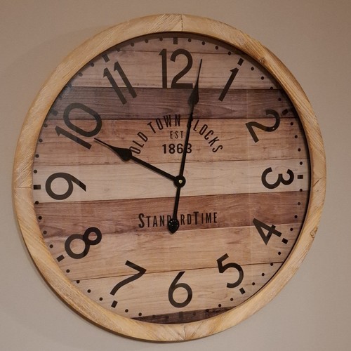 Große wanduhr industrial - große,