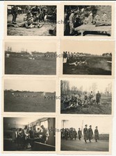 20 Fotos Soldaten der Luftwaffe in Quakenbrück 1939 Kaserne Ausbildung MG ...
