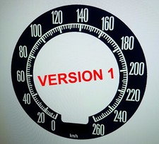 km/h Tachoaufkleber mph to kmh Tachofolie passend für corvette * C3 *