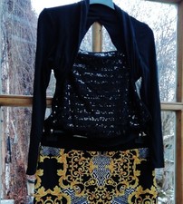 💃 2tlg. Set Rock & Oberteil von Joseph Ribkoff Design Gr 44 Außergewöhnlich 🎄