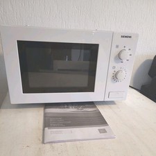 Große Siemens Mikrowelle HF 12M240 freistehend,weiß  800Watt, 46x29x31cm