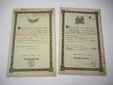 2x Patent Urkunde Macholl