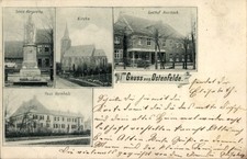 Ak Ostenfelde Ennigerloh in Westfalen, Gasthof Averbeck, Kirche,... - 4393347