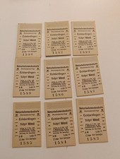 Original Fahrkarte Eisenbahn Zug Lok Fahrkarte N8 Eisenbahn Stuttgart...