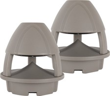 B-WARE 360° Bluetooth Outdoor Außen Lautsprecher IP56 120W TWS Grau Paar Set