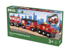 BRIO World 33844 Feuerwehr-Löschzug Holzeisenbahn Kleinkindspielzeug Zubehör