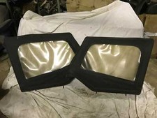 JEEP CJ WRANGLER YJ SET SOFTTOP STECKFENSTER FÜR HALBTÜREN SCHWARZ !!!
