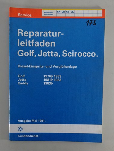 Werkstatthandbuch golf i - werkstatthandbuch,