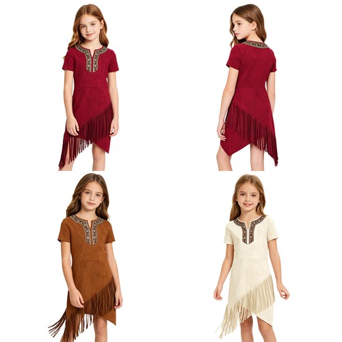 Mädchen quastenkleid - mädchen,