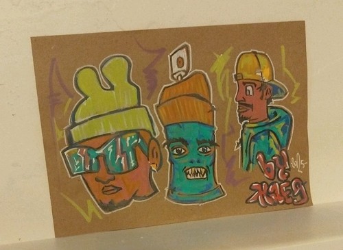 Gemälde graffiti figuren - gemälde,