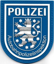 Polizei THÜRINGEN 2022 AUTOBAHNPOLIZEIINSPEKTION blau PASt Patch Abzeichen KLETT