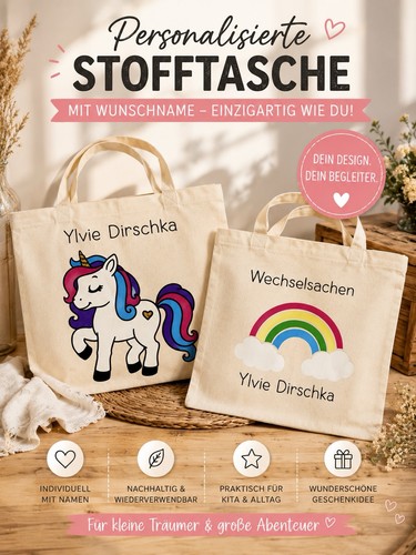 Wechselbeutel einhorn - wechselbeutel,