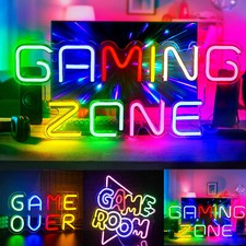 LED Leuchtreklame Neon Schild Neonlicht Leuchtschrift Bar Party “Gaming zone"