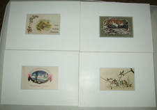 Kunstmappe mit 10 Blättern alte Glückwunschkarten - aus Nachlassauflösung