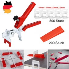 500-1000 Laschen Keile Zange Fliesen Nivelliersystem Verlegehilfe Verlegesystem