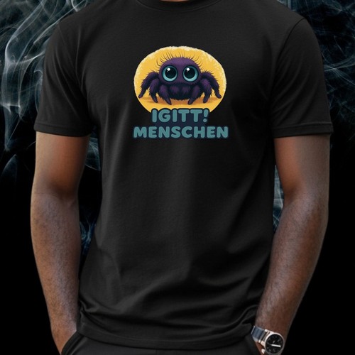 Funshirt spinne mit - mit, ekelblick