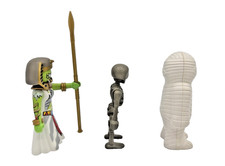 Playmobil Ägypten graues Skelett mit weißer Mumie Figuren Konvolut