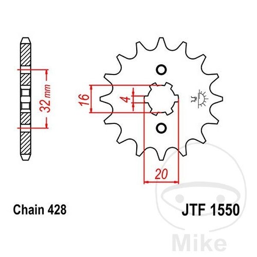 Ritzel für yamaha lc - für,