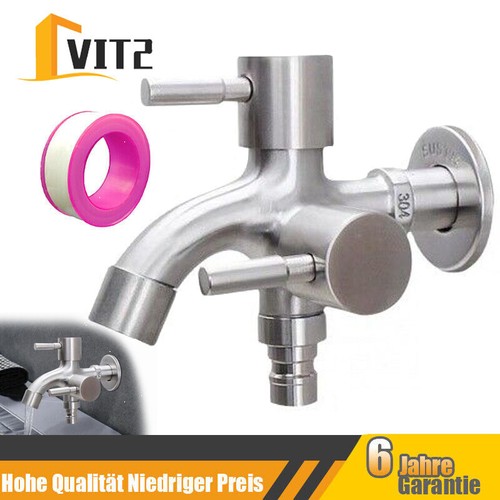 Zoll doppel wasserhahn - 1/2,