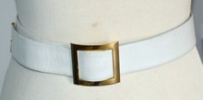 Ledergürtel weiß chanel - ledergürtel,