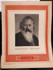 Antik A4 Noten Buch Heft Piano Klavierwerke Johannes Brahms
