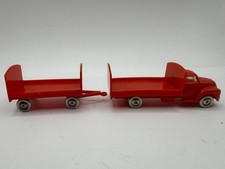 Lego Bedford LKW Pritsche Faßwagen mit Anhänger HO 1950er 1/87