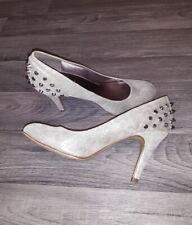 GR:36 Damenschuhe Spitze Pumps Glitzer High Heels Sky Heels Stiletto Beige(gold)