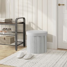 WOLTU Hocker mit Stauraum rund