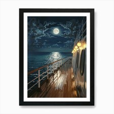 Anime leinwandbild mondschein - anime, leinwandbild:
