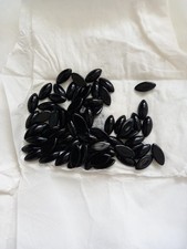 Preciosa 15x7mm Jet Glas