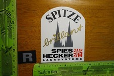 Alter Aufkleber Automobil SPIES HECKER LACKSYSTEME Autopflege