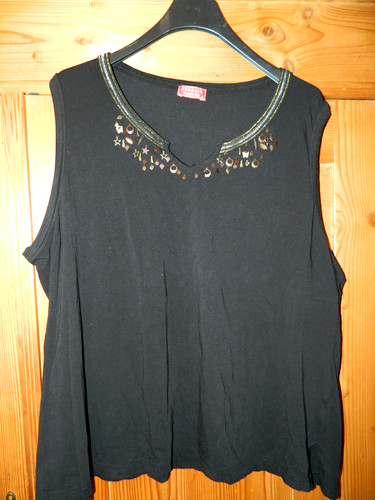 Modisches schwarzes shirt top - schwarzes, shirt-top