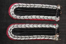 Original Paar Schulterklappen Wachtmeister Feuerschutzpolizei / Polizei  2. WK