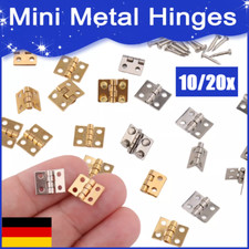 10-50Stks Mini Messing Scharnier für kleine Handwerk Tür Box Zubehör Gold 8*10mm