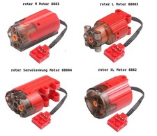 Roter M L XL Servo Motor für Technic-Modelle kompatibel mit Power Functions