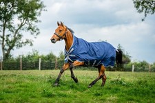 Horseware RHINO WUG 100g lite Regendecke Navy/Titanium Grey Weidedecke