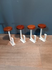 4x Garderobenhaken Palisander