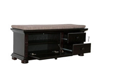 Massivholz Kommode MONA 115x45x38cm Fichte massiv kolonial wengefarben lackiert