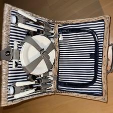 Picknickkorb-Set mit Deckel  4