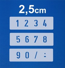 Schablone Nr.35 Zahlen 2,5cm