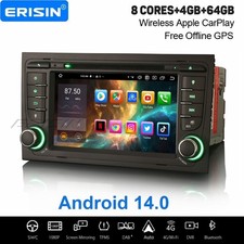 7“ 8 Kern Android 14 DAB+ Autoradio Für Audi A4 SEAT EXEO Navi WiFi CarPlay 64GB