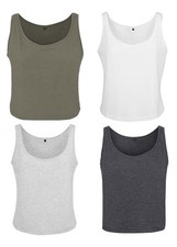 Build your Brand Damen Tanktop Oversize Loose Tank Top Trägershirt Ärmelloses Ob