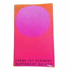 Farbe Ist Element Rupprecht Geiger Konzeptbuch Siebdruck Kunst Concept 1975 Buch