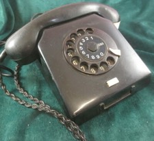 Telefon Wählscheibe RFT Nordfern W61 Bakelit Drehscheibe DDR antik Büro 1961/64