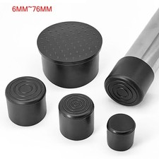 Gummi Runde Endkappe Schwarz