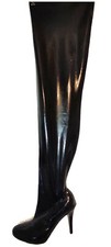 NEW ! Overknee Stiefel  Latex gummi  schwarz  42-47 Fetisch Domina  Poland